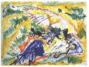 Ernst Ludwig Kirchner Sun bath Germany oil painting artist